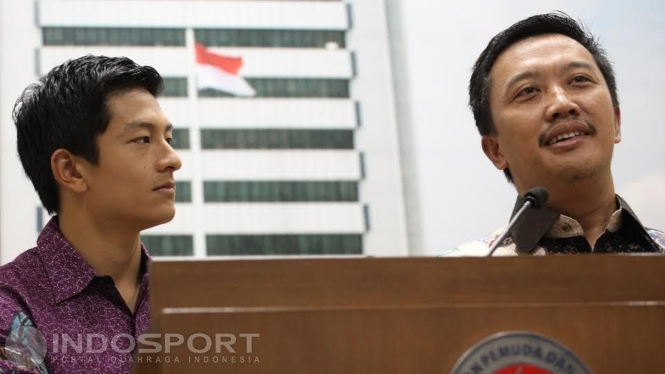 RIo Haryanto dan Menpora Imam Nahrawi. Copyright: &copy; Herry Ibrahim/INDOSPORT